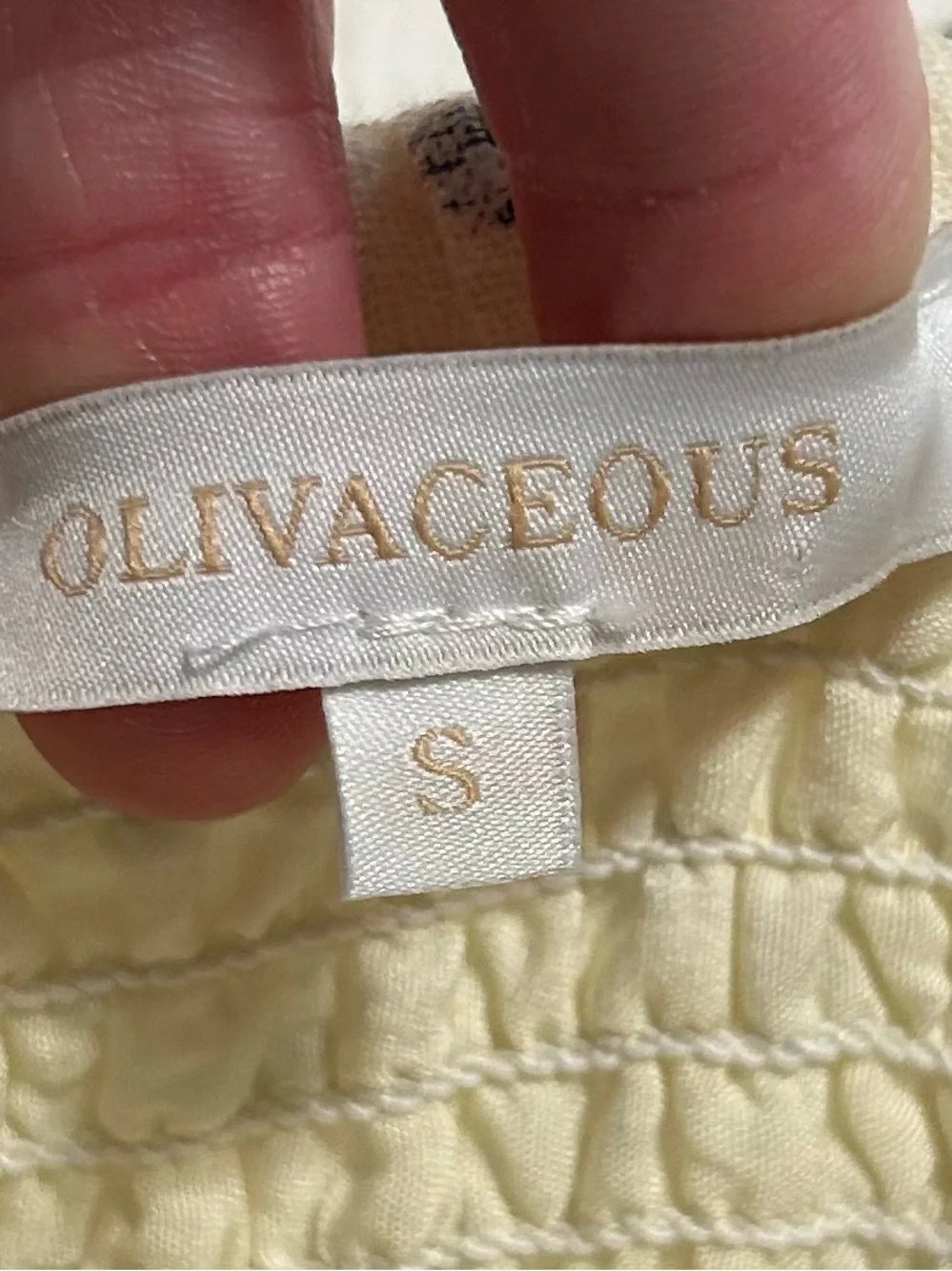 OLIVACEOUS Floral Smocked Two Piece Set Cottagecore Coquette Size Small